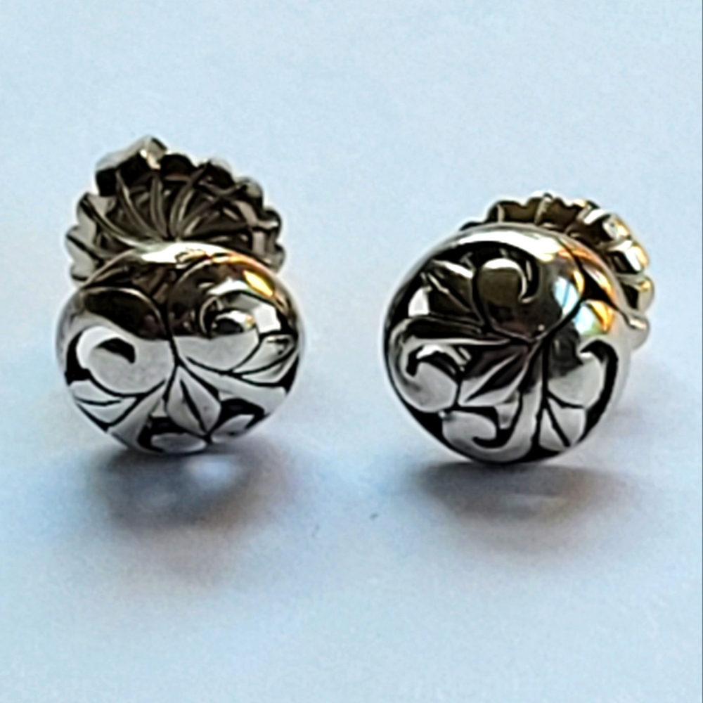VINTAGE STUD EARRINGS | Sterling Silver